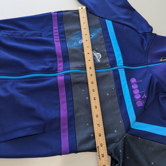 Diadora x Rick And Morty Intergalactic Track Jacket Purple and Blue - Picture 10 of 14